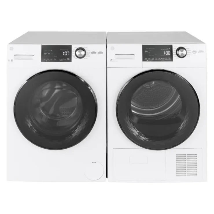 GE Appliances GE Washer & Dryer KIt, , Front-Load - GFW-GFD14 White Discount