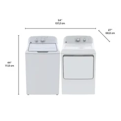 GE Appliances GE Washer & Dryer Kit, , Top-Load - GTW-GTD32 White