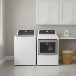 GE Appliances GE Washer & Dryer Kit, , Top-Load - GTW-GTD68 White