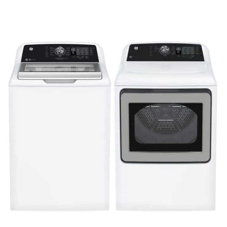 GE Appliances GE Washer & Dryer Kit, , Top-Load - GTW-GTD68 White