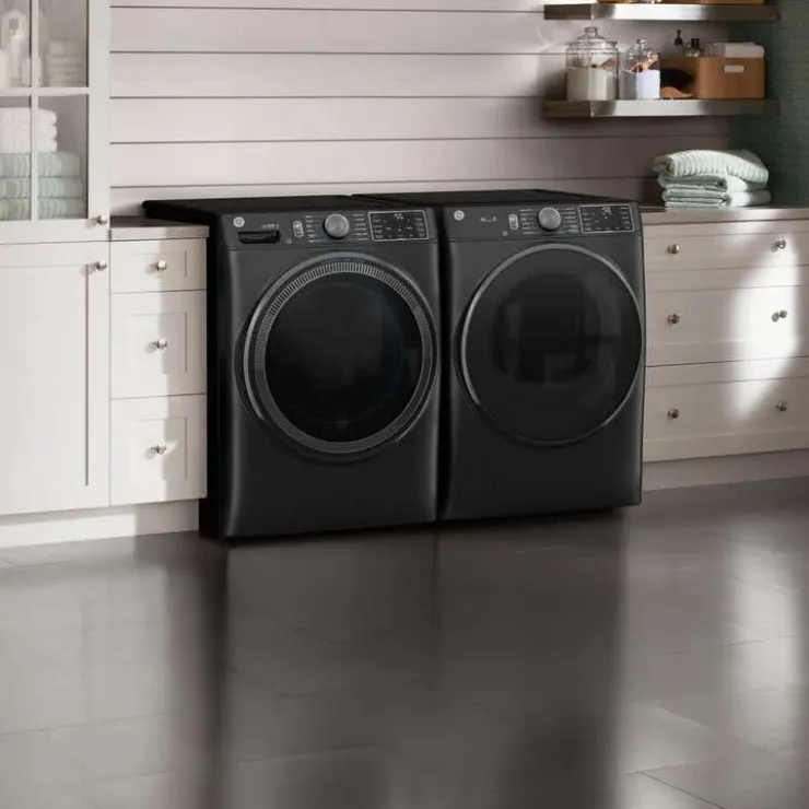 GE Appliances GE Washer Front-Load 28" - GFW655SPVDS Carbon Graphite