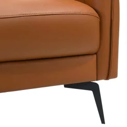 Genuine Full Leather Loveseat Brown Best