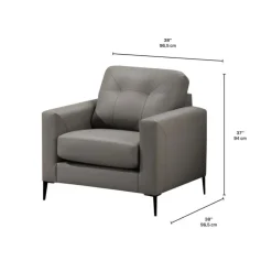 Sofa By Fancy Genuine Leather Armchair Greige Best