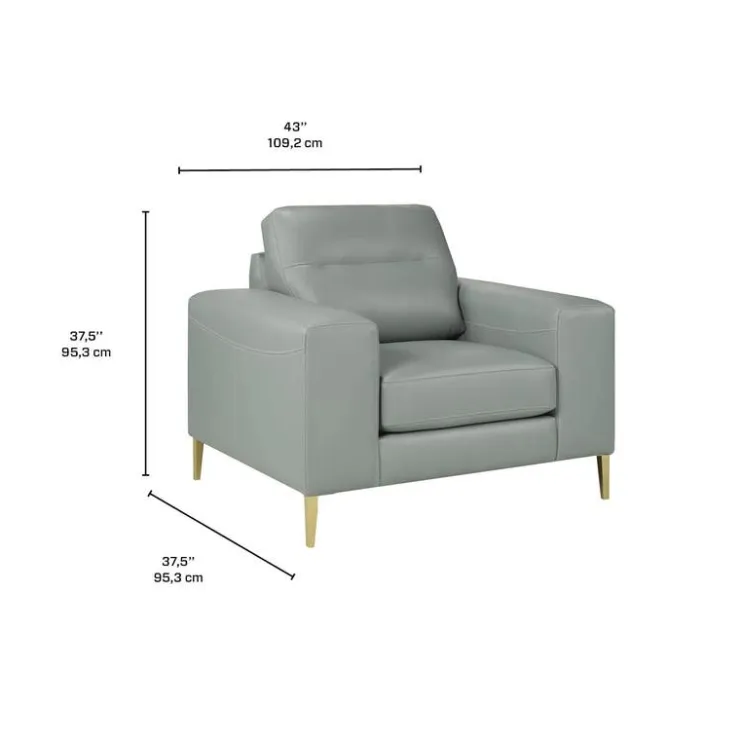 Sofa By Fancy Genuine Leather Armchair AQUA Best