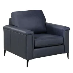 Sofa By Fancy Genuine Leather Armchair - BLUE Hot