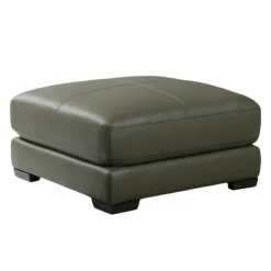 HTL Genuine Leather Ottoman Khaki Green Best