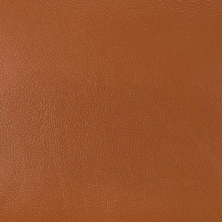Sofa By Fancy Genuine Leather Ottoman with Storage - Cognac Tan Clearance