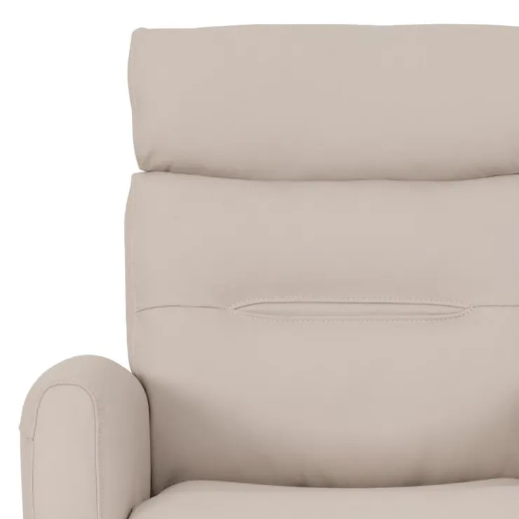 Genuine Leather Power Recliner - Beige Outlet