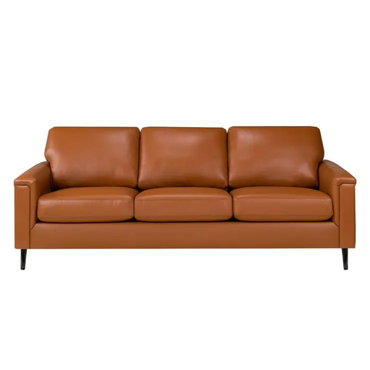 Sofa By Fancy Genuine Leather Sofa - Cognac TAN Online