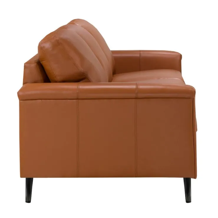 Sofa By Fancy Genuine Leather Sofa - Cognac TAN Online