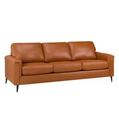 Sofa By Fancy Genuine Leather Sofa - Cognac TAN Online
