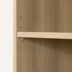 Meubles South Shore Glass-Front Cabinet with Drawer - South Shore Black Oak and Natural Ash Sale