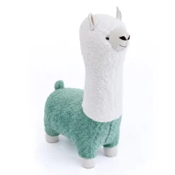 Llama-Shaped Kids Pouf – 28.3" x 15" x 44.1" Green