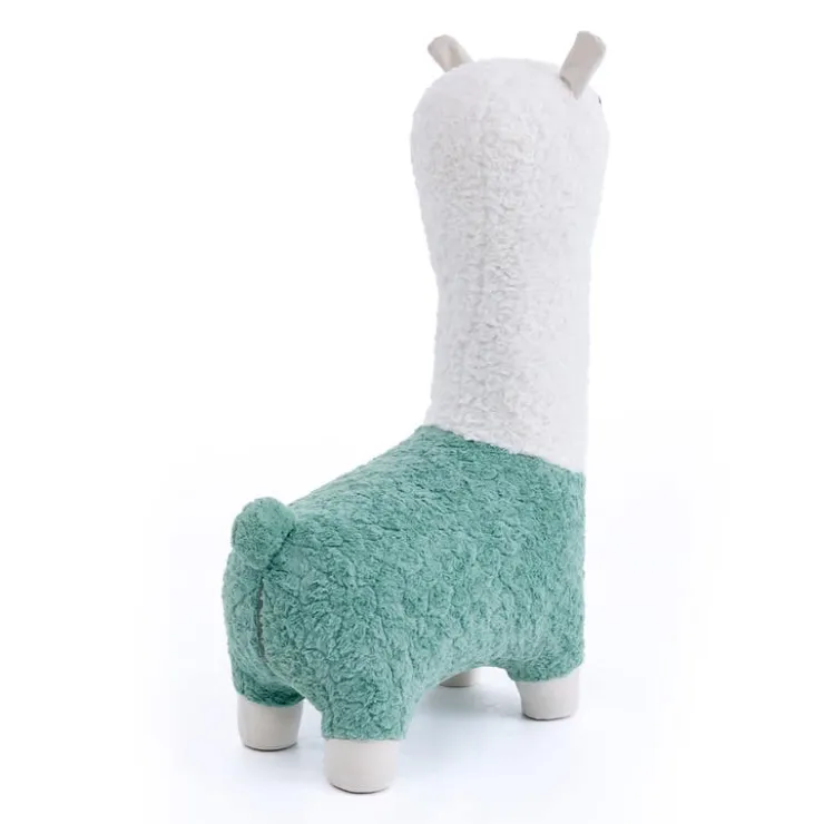 Llama-Shaped Kids Pouf – 28.3" x 15" x 44.1" Green