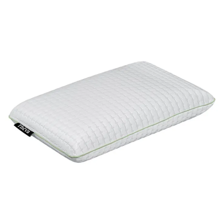 Green Tea-Infused Memory Foam Pillow White/Green Discount