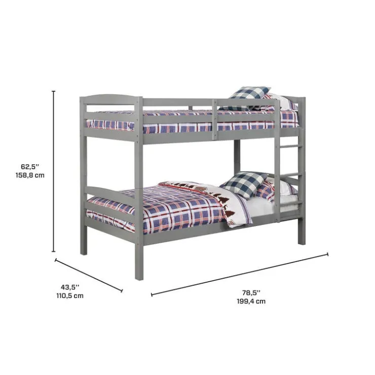 Bunk Bed - 39"/39" Grey Sale