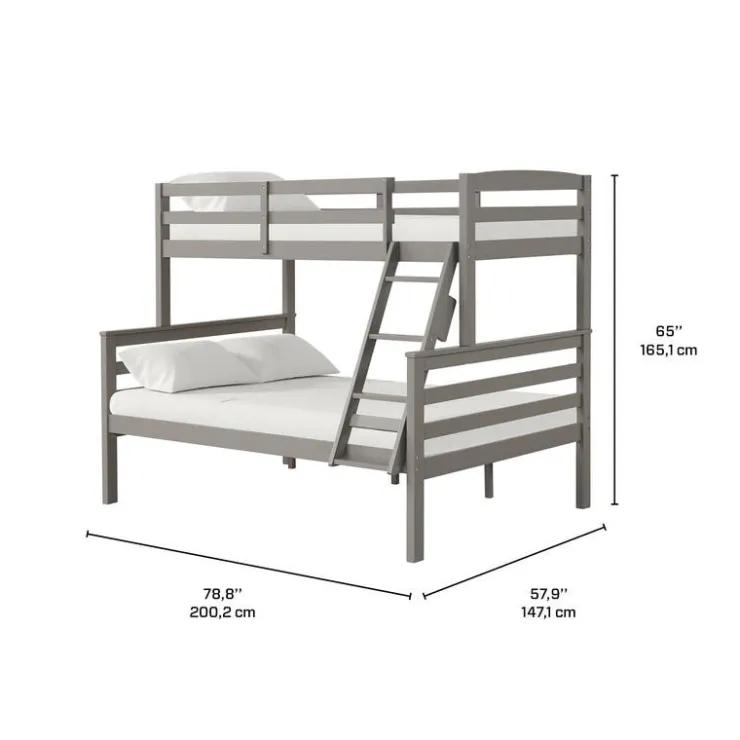 Bunk Bed - 39"/54" Grey Clearance