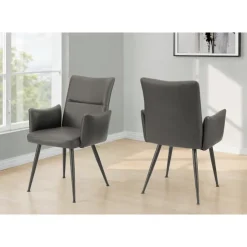 Monarch Dining Chairs (Set of 2) 35” - GREY Clearance
