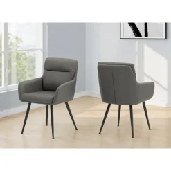Monarch Dining Chairs Set of 2 - GREY Hot