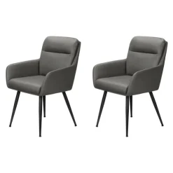 Monarch Dining Chairs Set of 2 - GREY Hot