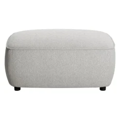 Grey Fabric Ottoman Light Grey Online