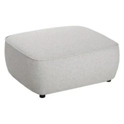 Grey Fabric Ottoman Light Grey Online
