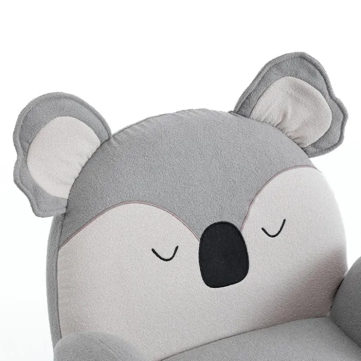 Koala-Shaped Kids Armchair – 22.8" x 21.7" x 24.2" Grey Clearance