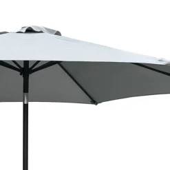 Grey Tilting Patio Umbrella with Base - 9 ft Black / Grey New
