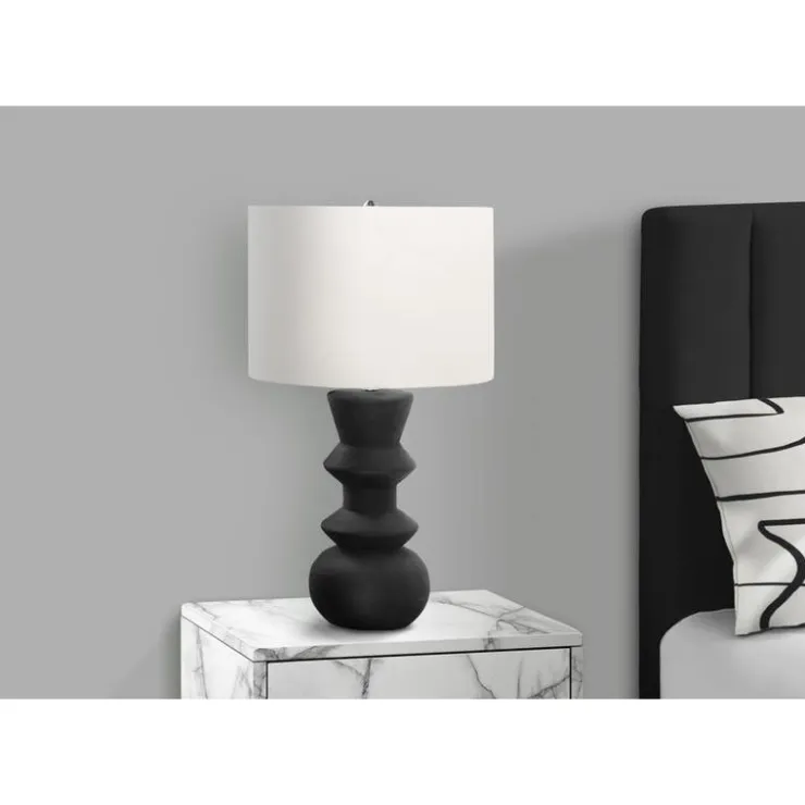 Monarch 26"H Ceramic Table Lamp Black Clearance