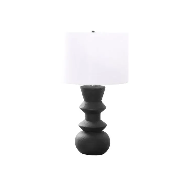 Monarch 26"H Ceramic Table Lamp Black Clearance