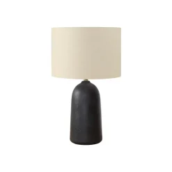Monarch 27"H Ceramic Table Lamp Black Clearance