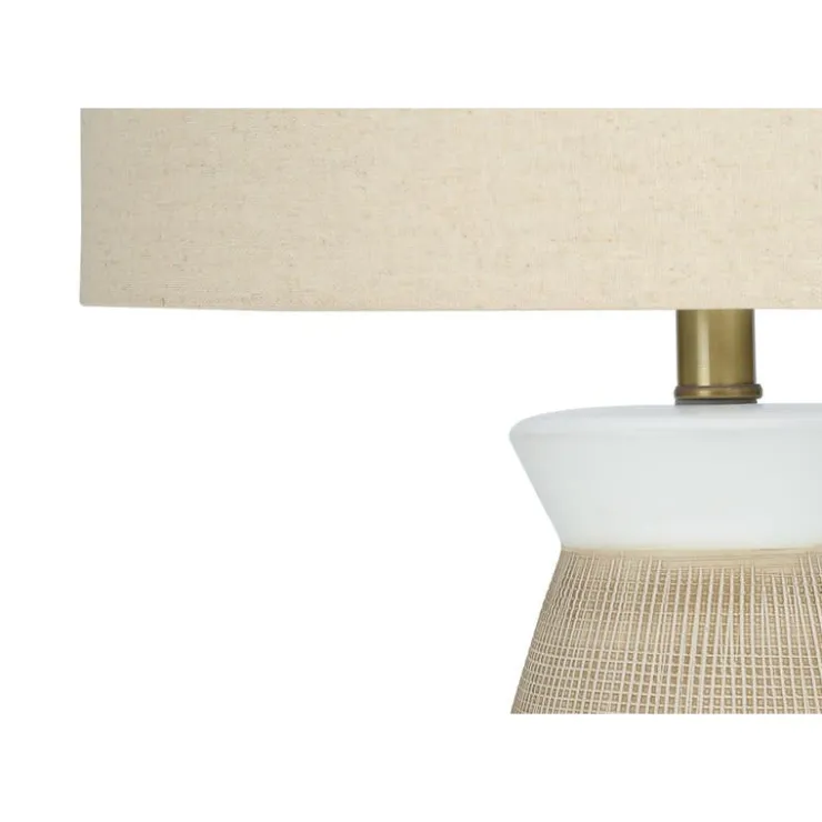 Monarch 27"H Ceramic Table Lamp Cream