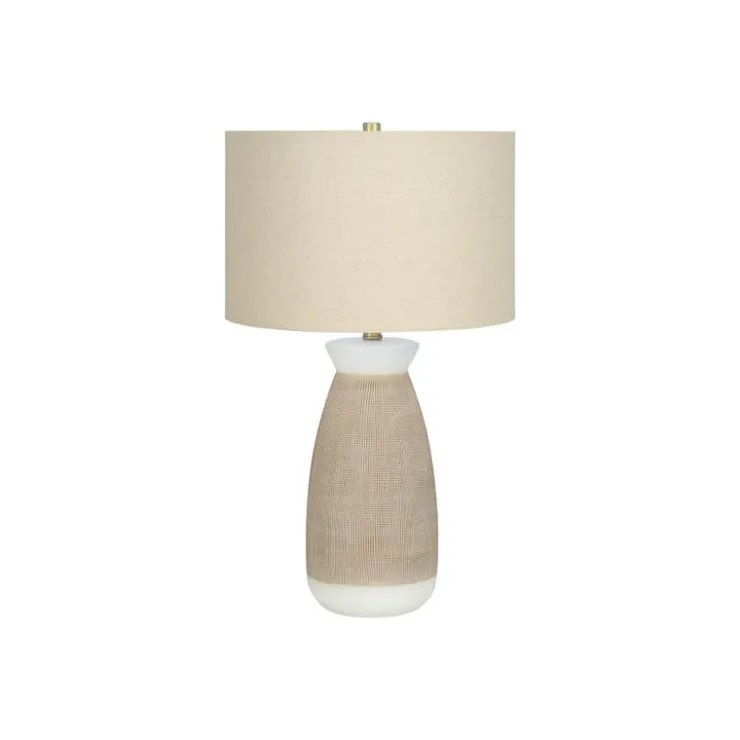Monarch 27"H Ceramic Table Lamp Cream