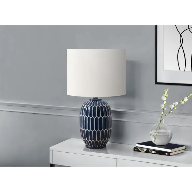 Monarch 22"H Ceramic Table Lamp Blue