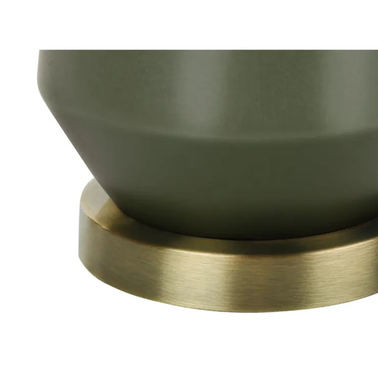 Monarch 26"H Ceramic Table Lamp Green Outlet