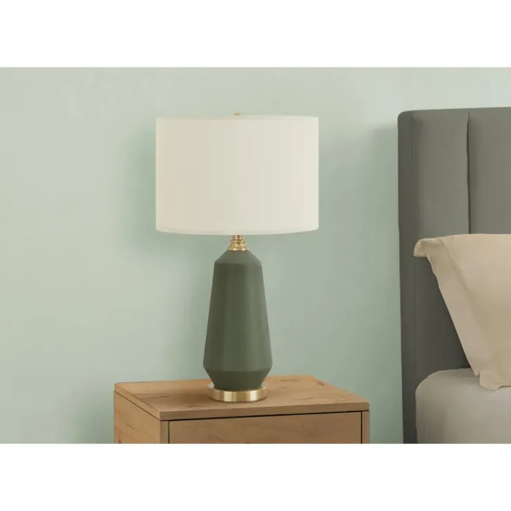 Monarch 26"H Ceramic Table Lamp Green Outlet