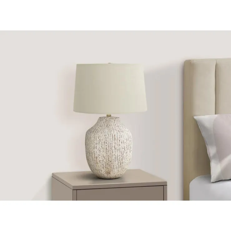 Monarch 26"H Ceramic Table Lamp Cream Discount