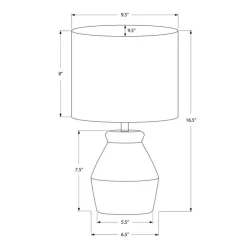 Monarch 17"H Ceramic Table Lamp Cream Online