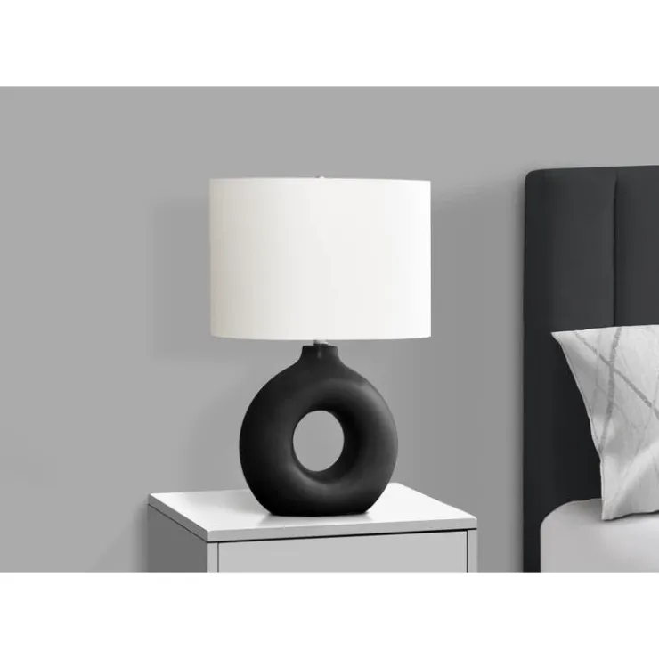 Monarch 24"H Ceramic Table Lamp Black Discount