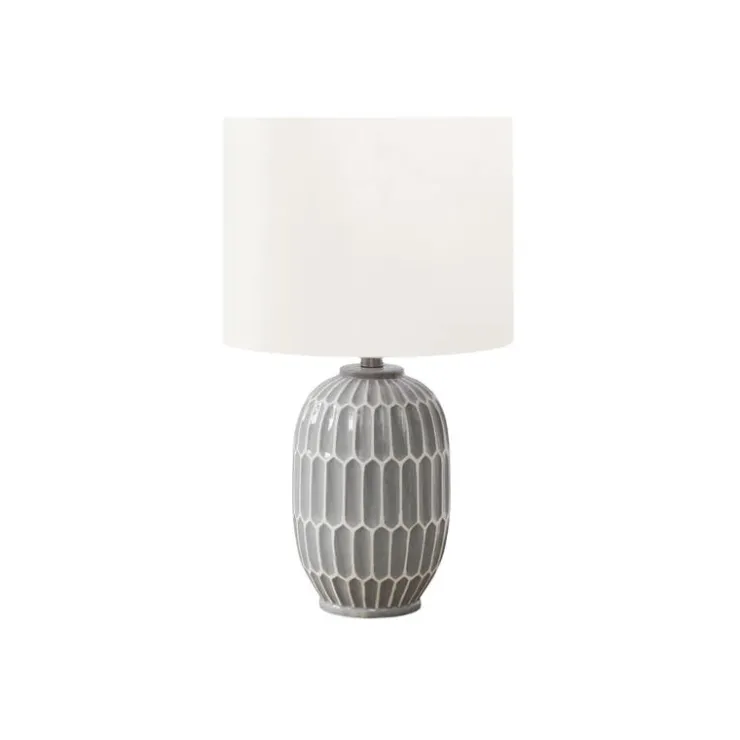 Monarch 22"H Ceramic Table Lamp Grey Clearance