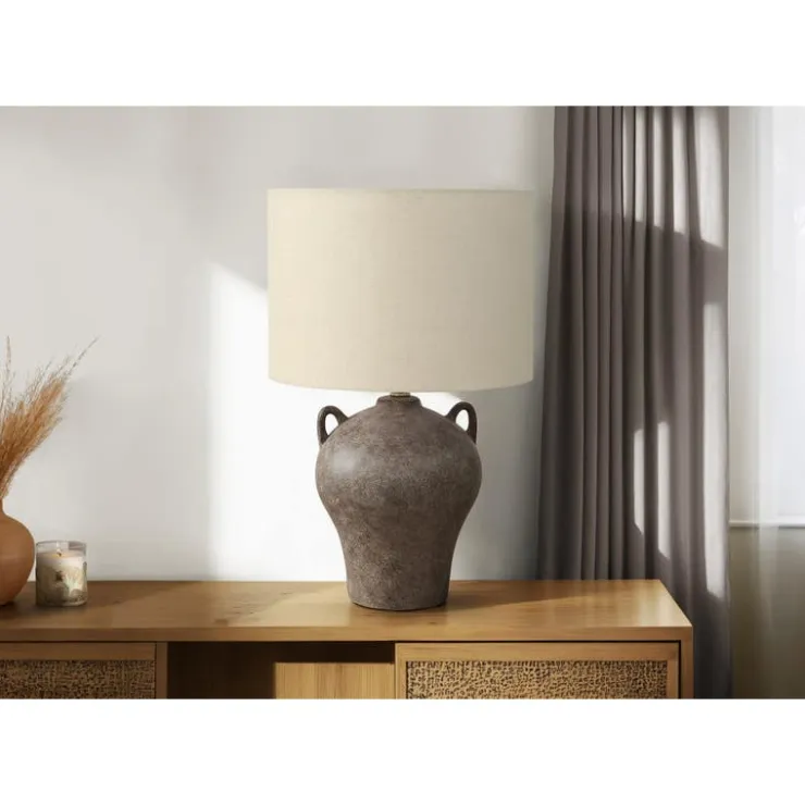Monarch 22"H Ceramic Table Lamp Brown Best
