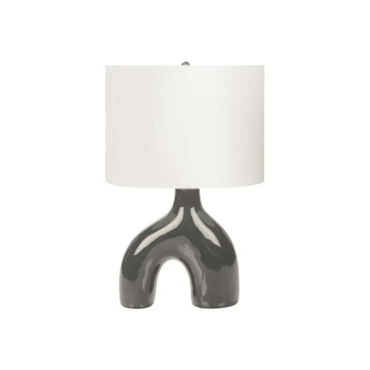 Monarch 25"H Ceramic Table Lamp Grey Clearance