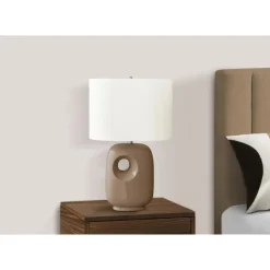 Monarch 26"H Ceramic Table Lamp Brown Best