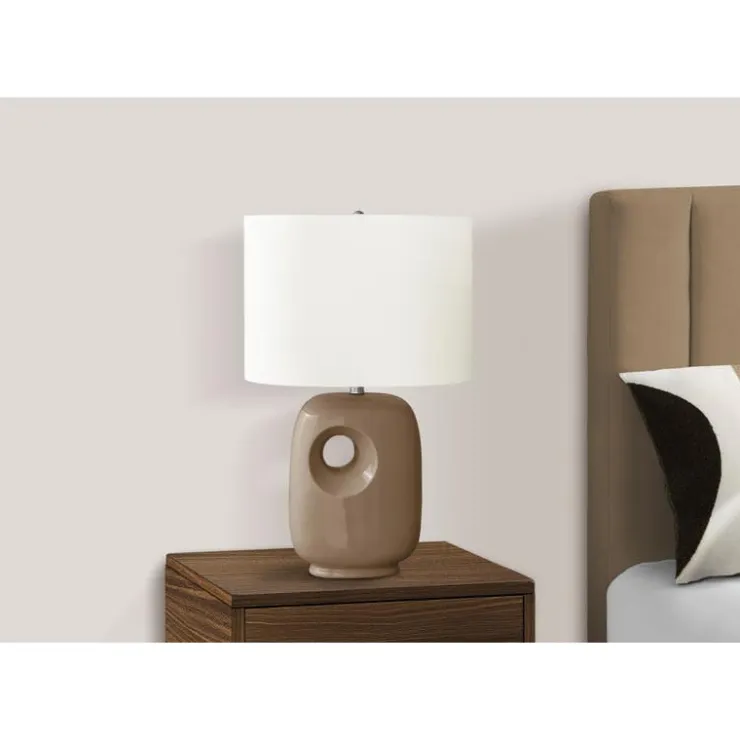 Monarch 26"H Ceramic Table Lamp Brown Best
