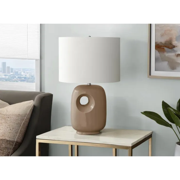 Monarch 26"H Ceramic Table Lamp Brown Best