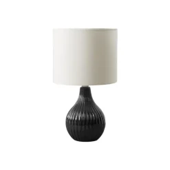 Monarch 17"H Ceramic Table Lamp Black Clearance