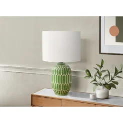 Monarch 22"H Ceramic Table Lamp Green Sale
