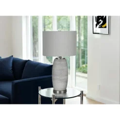 Monarch 25"H Ceramic Table Lamp Grey Best