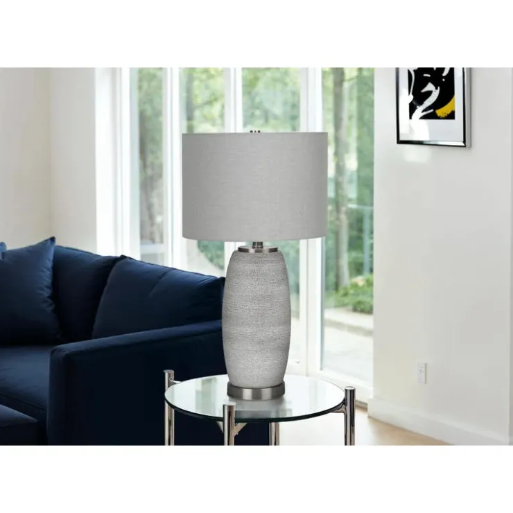 Monarch 25"H Ceramic Table Lamp Grey Best
