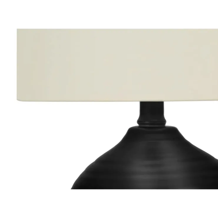 Monarch 17"H Ceramic Table Lamp Black Outlet